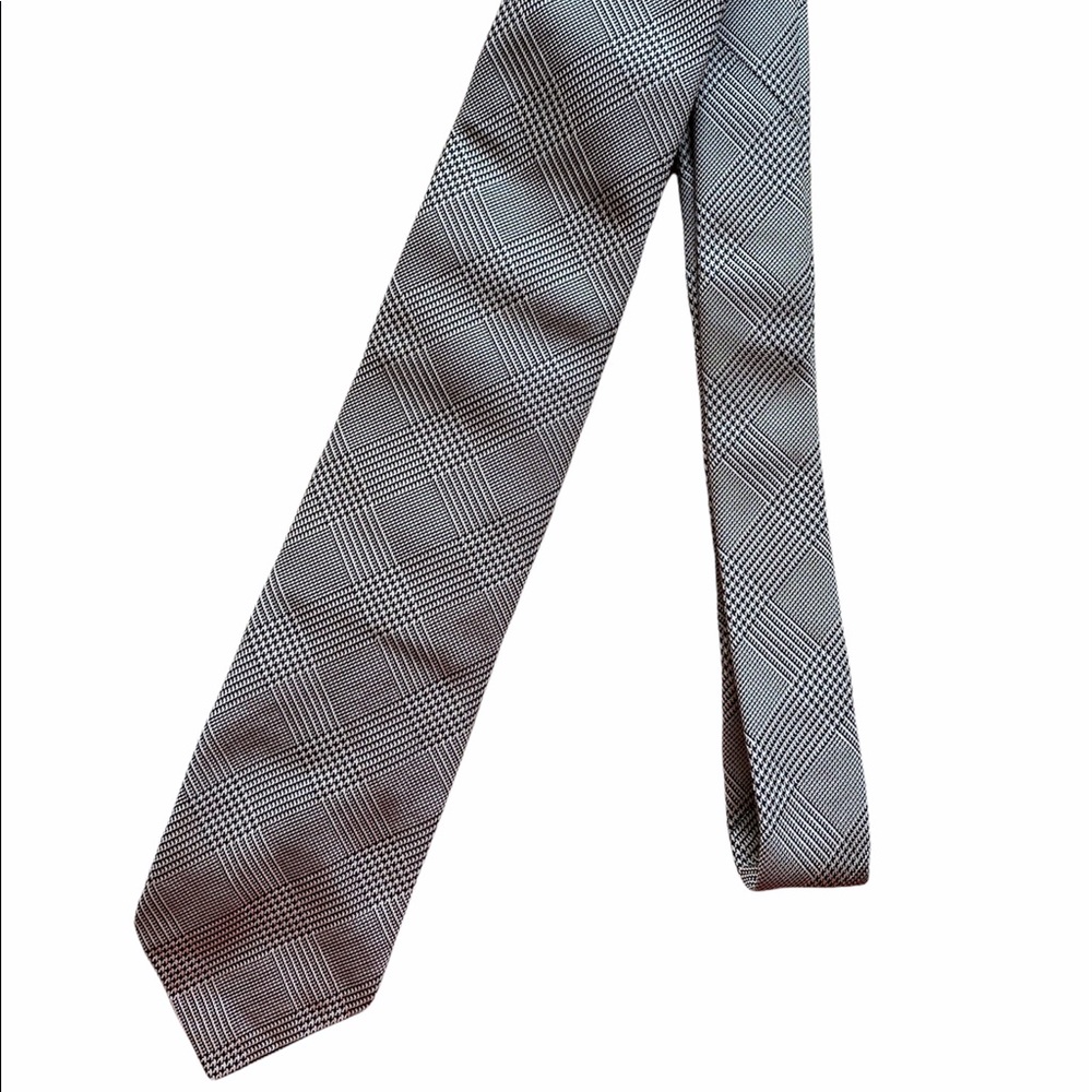 Vintage Polo Ralph Lauren Black & White Silk Tie